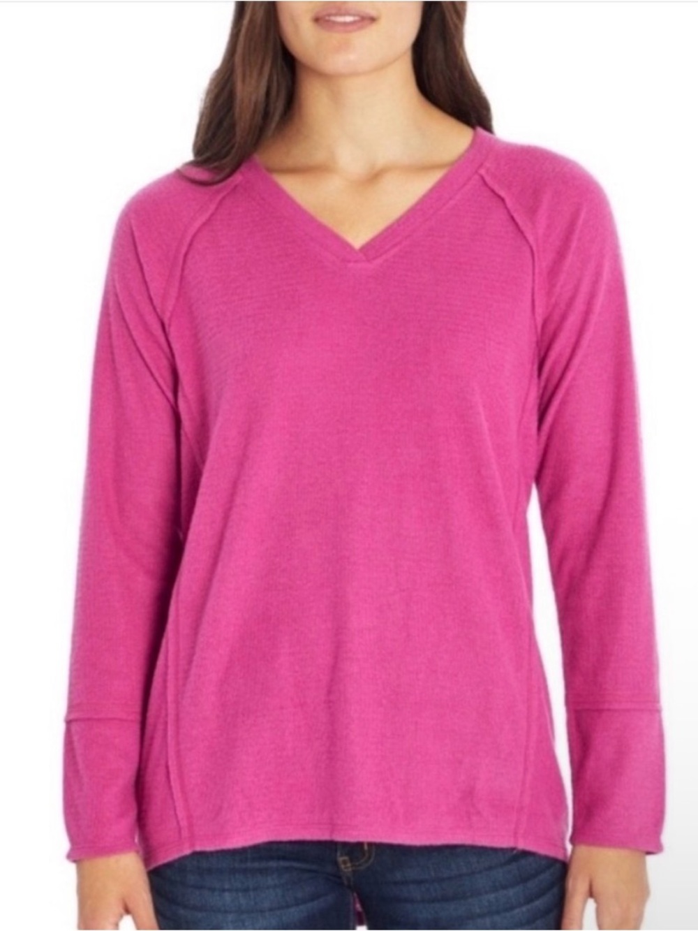 Wildfox Haley Long Sleeve V-Neck